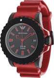 Buy Shop Emporio Armani Sportivo Quartz Black Dial Red Rubber Strap Watch For Men - AR6101 USA Online