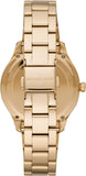 Buy Shop Michael Kors Runway Quartz Black Dial Gold Steel Strap Watch For Women - MK6682 USA Online