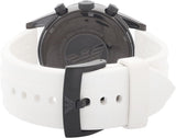 Buy Shop Emporio Armani Sportivo Chronograph Black Dial White Rubber Strap Watch For Men - AR6112 USA Online