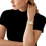 Buy Shop Michael Kors Camile Analog White Dial Gold Steel Strap Watch for Women - MK4801 USA Online