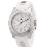 Buy Shop Tommy Hilfiger K2 White Dial White Rubber Strap Watch for Women - 1781306 USA Online
