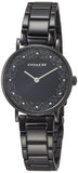 Buy Shop Coach Perry Black Ion Plated Dial Black Steel Strap Watch for Women - 14503641 USA Online