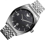 Buy Shop Emporio Armani Classic Analog Black Dial Silver Steel Strap Watch For Men - AR0369 USA Online