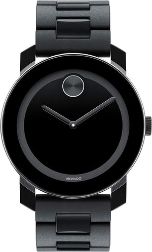 Buy Shop Movado Bold Black Dial Black Steel Strap Watch For Men - 3600047 USA Online