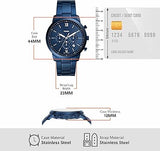 Buy Shop Fossil Neutra Chronograph Blue Dial Blue Steel Strap Watch for Men - FS5826 USA Online