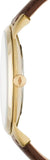 Buy Shop Fossil The Minimalist White Dial Brown Leather Strap Watch for Men - FS5397 USA Online