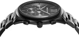 Buy Shop Michael Kors Langford Chronograph Black Dial Black Steel Strap Watch For Men - MK8993 USA Online