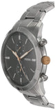 Buy Shop Fossil Townsman Chronograph Grey Dial Silver Steel Strap Watch for Men - FS5407 USA Online