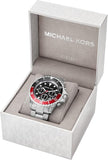 Buy Shop Michael Kors Everest Chronograph Black Dial Silver Steel Strap Watch For Men - MK8977 USA Online