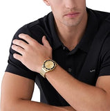 Buy Shop Michael Kors Everest Chronograph Gold Dial Gold Mesh Strap Watch For Men - MK9083 USA Online