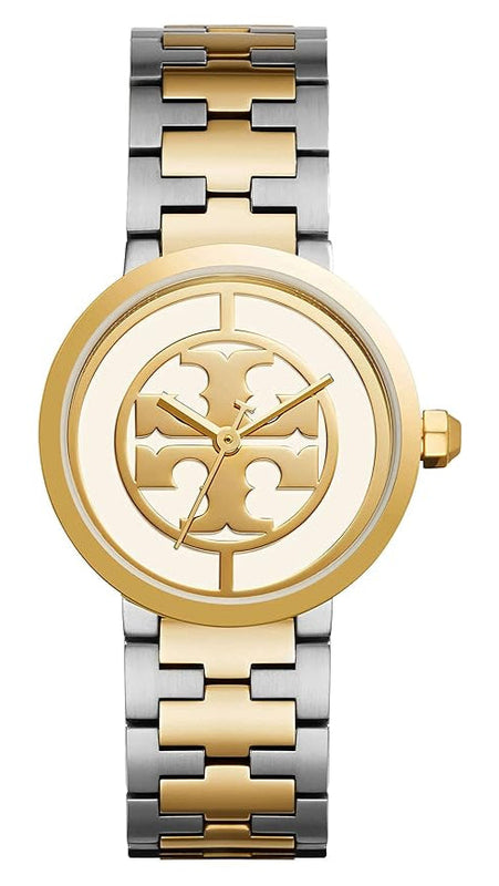 Buy Shop Tory Burch Reva Gold Dial Two Tone Steel Strap Watch for Women - TBW4027 USA Online