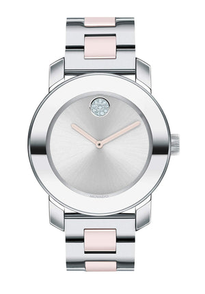 Buy Shop Movado Bold Silver Dial Two Tone Steel Strap Watch for Women - 3600702 USA Online