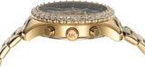 Buy Shop Michael Kors Berkley Chronograph Black Dial Gold Steel Strap Watch For Women - MK7414 USA Online