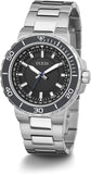 Buy Shop Guess Track Black Dial Silver Steel Strap Watch for Men - GW0426G1 USA Online