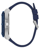 Buy Shop Guess Genesis Multi Function Analog Blue Dial Blue Rubber Strap Watch For Men - W1254G1 USA Online