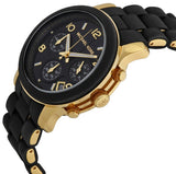 Buy Shop Michael Kors Runway Black Dial Black Silicone Strap Watch for Women - MK5191 USA Online