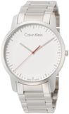 Buy Shop Calvin Klein City Quartz White Dial Silver Steel Strap Watch for Men - K2G2G1Z6 USA Online