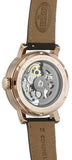 Buy Shop Fossil Boyfriend Automatic Skeleton Grey Dial Grey Leather Strap Watch for Women - ME3089 USA Online