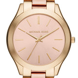 Buy Shop Michael Kors Slim Runway Pink Dial Two Tone Steel Strap Watch for Women - MK3493 USA Online