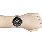 Buy Shop Hugo Boss Here Chronograph Black Dial Two Tone Steel Strap Watch for Men - 1513757 USA Online