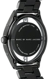 Marc Jacobs Tether Black Transparent Dial Black Stainless Steel Strap Watch for Women - MBM3415