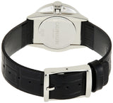 Calvin Klein Accent Black Dial Black Leather Strap Watch for Women - K2Y231C3