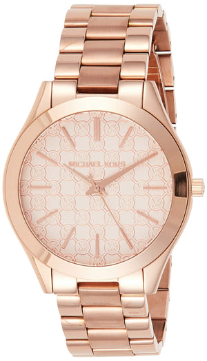 Buy Shop Michael Kors Runway Rose Gold Dial Rose Gold Steel Strap Watch for Women - MK3336 USA Online