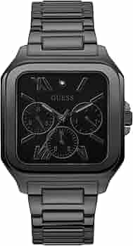 Buy Shop Guess Integrity Analog Black Dial Black Steel Strap Watch for Men - GW0631G2 USA Online