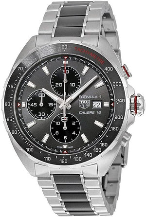 Buy Shop Tag Heuer Formula 1 Automatic Chronograph Grey Dial Two Tone Strap Watch for Men - CAZ2012.BA0970 USA Online