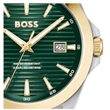 Buy Shop Hugo Boss Strike Green Dial Silver Steel Strap Watch for Men - 1514173 USA Online