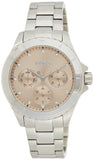 Hugo Boss Premiere Rose Gold Dial Silver Steel Strap Watch for Women - 1502444