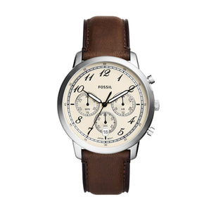 Buy Shop Fossil Neutra Chronograph White Dial Brown Leather Strap Watch for Men - FS6022 USA Online