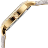 Buy Shop Michael Kors Tibby Analog Silver Dial White Leather Strap Watch for Women - MK1049 USA Online