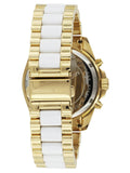 Buy Shop Michael Kors Bradshaw Chronograph White Dial Two Tone Steel Strap Watch For Women - MK5743 USA Online