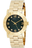 Buy Shop Marc Jacobs Amy Green Dial Gold Steel Strap Watch for Women - MBM8609 USA Online