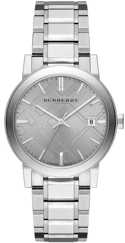 Buy Shop Burberry The City Silver Dial Silver Steel Strap Watch for Women - BU9035 USA Online