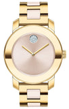 Buy Shop Movado Bold Beige Dial Two Tone Steel Strap Watch For Women - 3600640 USA Online