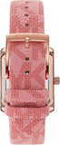 Buy Shop Michael Kors Emery Quartz Diamonds Red Dial Pink Leather Strap Watch For Women - MK2966 USA Online