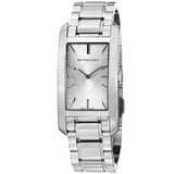 Buy Shop Burberry Heritage Silver Dial Silver Steel Strap Watch For Women - BU9400 USA Online