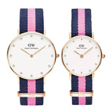 Buy Shop Daniel Wellington Classy Winchester White Dial Two Tone NATO Strap Watch For Women - DW00100077 USA Online