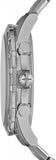 Buy Shop Fossil Dean Chronograph Black Dial Silver Steel Strap Watch for Men - FS4542 USA Online