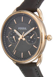 Buy Shop Fossil Tailor Grey Dial Grey Leather Strap Watch for Women - ES3913 USA Online
