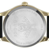 Buy Shop Gucci G-Timeless Mother of Pearl Dial Black Leather Strap Watch For Women - YA126589 USA Online