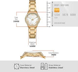Buy Shop Michael Kors Sage Analog White Dial Gold Steel Strap Watch for Women - MK4822 USA Online