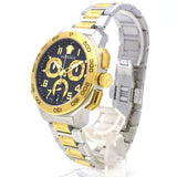Buy Shop Versace Dylos Chronograph Black Dial Two Tone Steel Strap Watch for Men - VQC100016 USA Online
