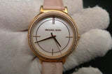 Buy Shop Michael Kors Cinthia Mother of Pearl Dial Pink Leather Strap Watch for Women - MK2663 USA Online