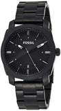 Buy Shop Fossil Machine Black Dial Black Steel Strap Watch for Men - FS4775 USA Online