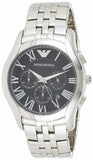 Buy Shop Emporio Armani Classic Chronograph Black Dial Silver Steel Strap Watch For Men - AR1786 USA Online