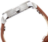 Buy Shop Diesel Mini Daddy Silver Dial Brown Leather Strap Watch For Men - DZ7309 USA Online