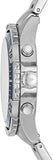 Buy Shop Fossil Garrett Chronograph Blue Dial Silver Steel Strap Watch for Men - FS5623 USA Online